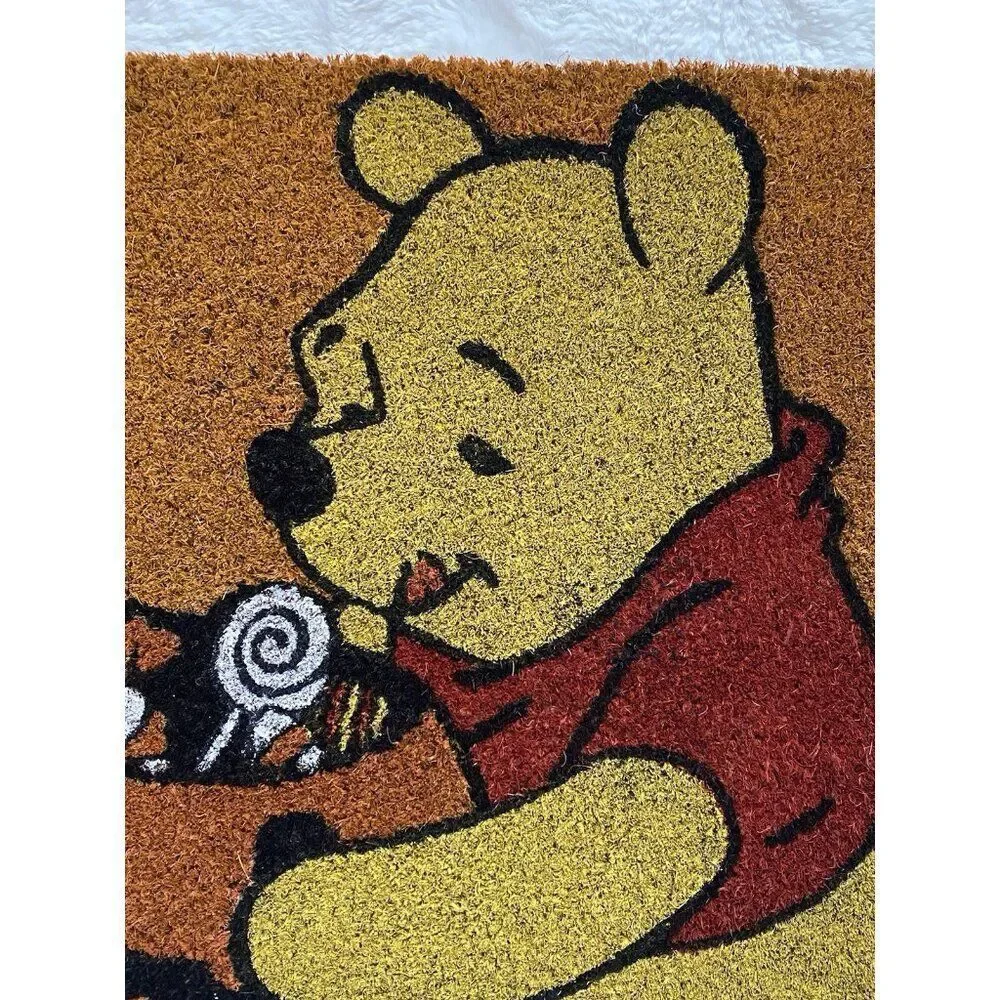 Disney Winnie The Pooh Halloween Door Mat Coir 18 X 30” Trick Or‎ Treat NEW